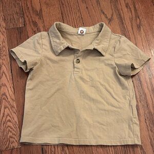 Stylish Tan Kids Polo Shirt